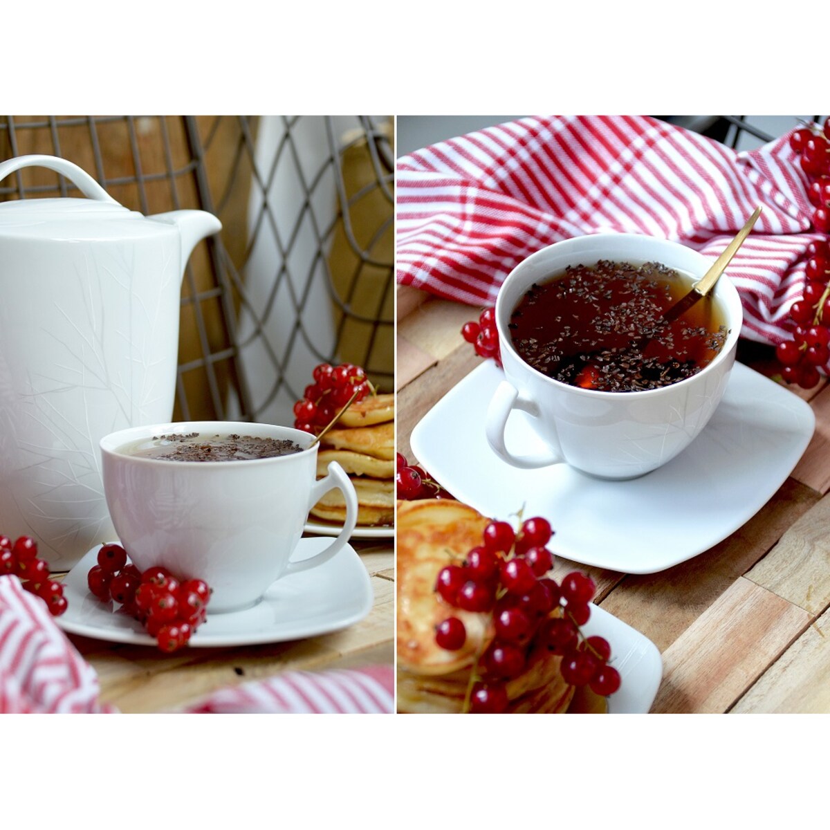 Garnitur do kawy dla 12 osób 39 el. Akcent Frozen G727