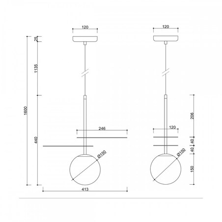 FYLLO A złota lampa wisząca z mosiężnymi liśćmi