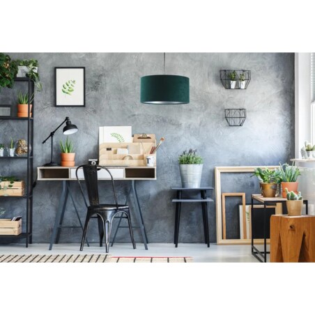 Lampa wisząca HOME 30 zielona/srebrna