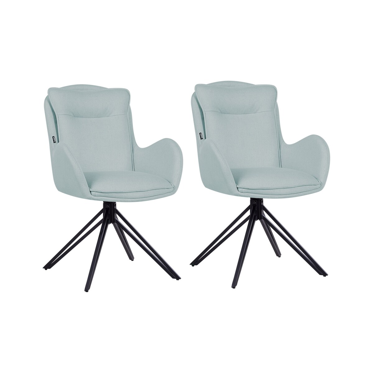 Zestaw 2 krzeseł AVELAR Miętowy