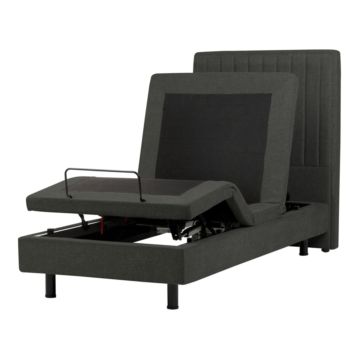 Łóżko regulowane DUKE II 90 x 200 cm Ciemnoszary