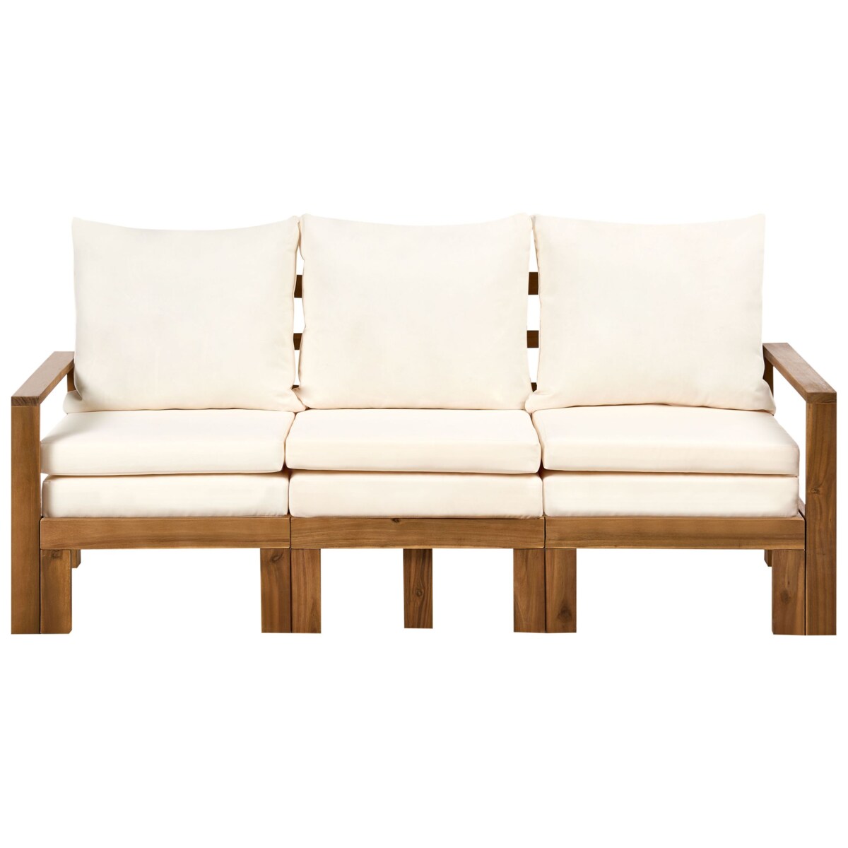 Ławka ogrodowa z poduchą ISOLELLO 190 cm Regulowana Certyfikowane drewno akacjowe Brązowy