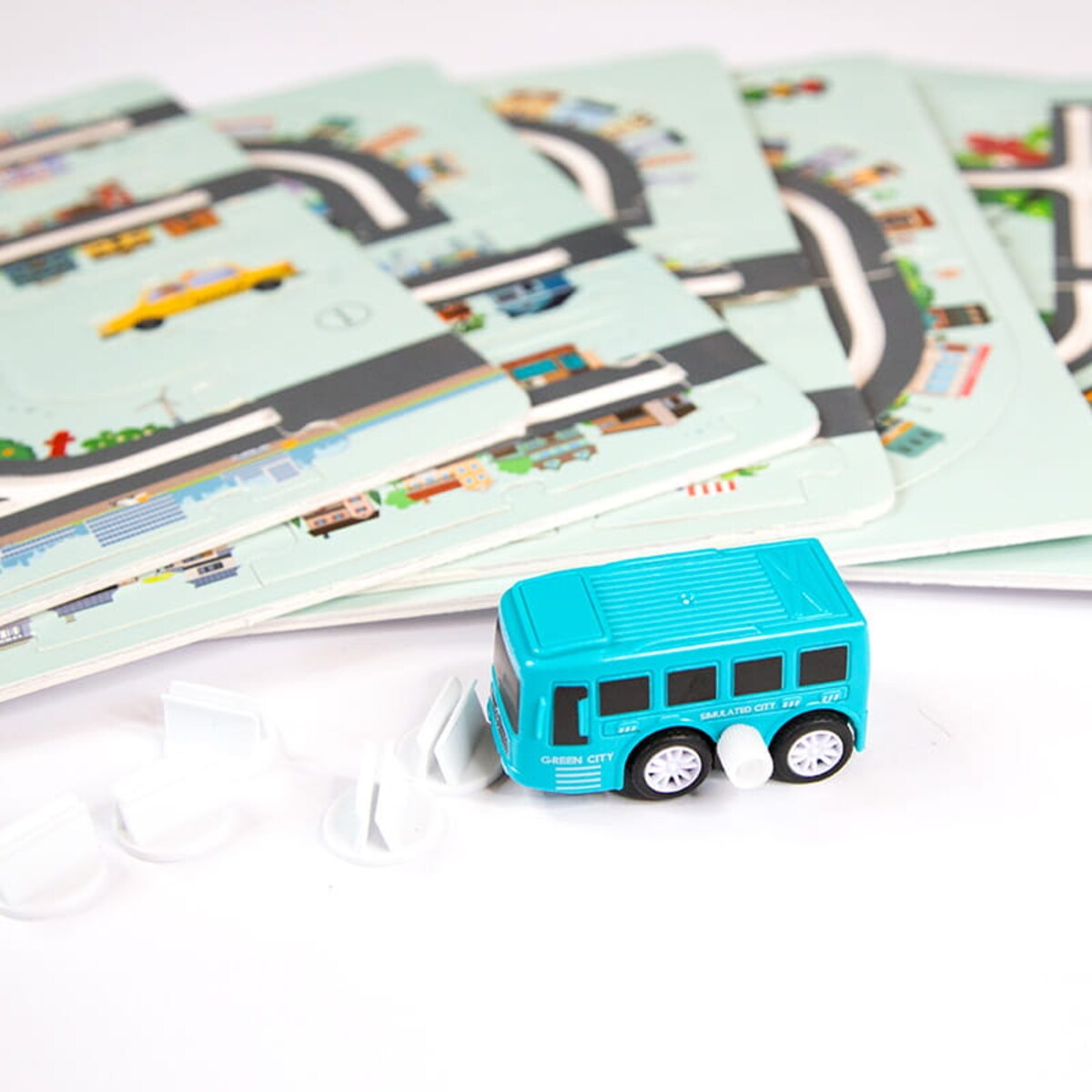 Droga - tor dla samochodów Miasto - Puzzle 44 elementy