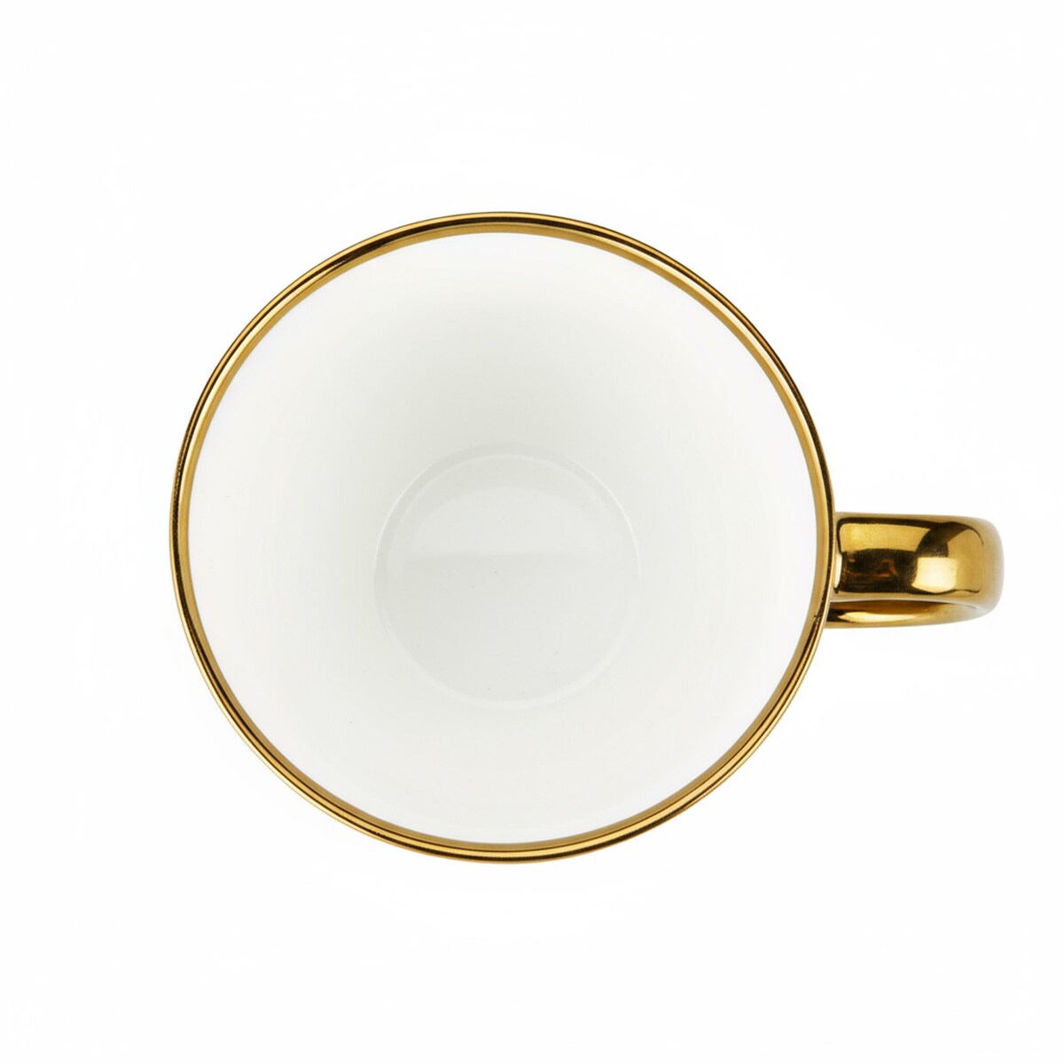 Kubek Z Uchem Świąteczny Porcelanowy Złoty 350 Ml