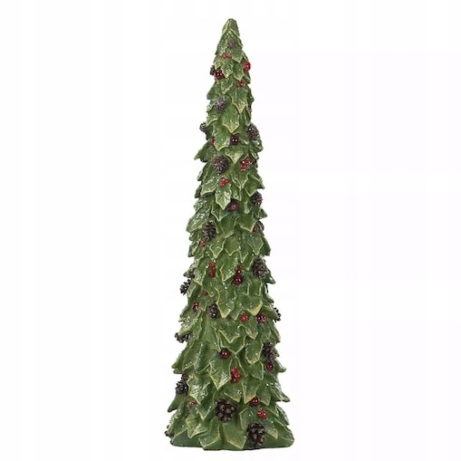 FIGURKA ŚWIĄTECZNA LED CHOINKA LEDOWA NA ŚWIĘTA PREZENT DUŻA WYSOKA 50cm