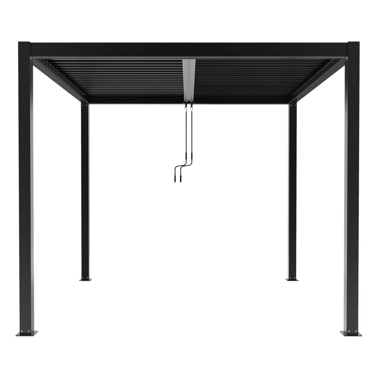 Pergola ogrodowa, tarasowa 3x4x2.5m LED antracytowa