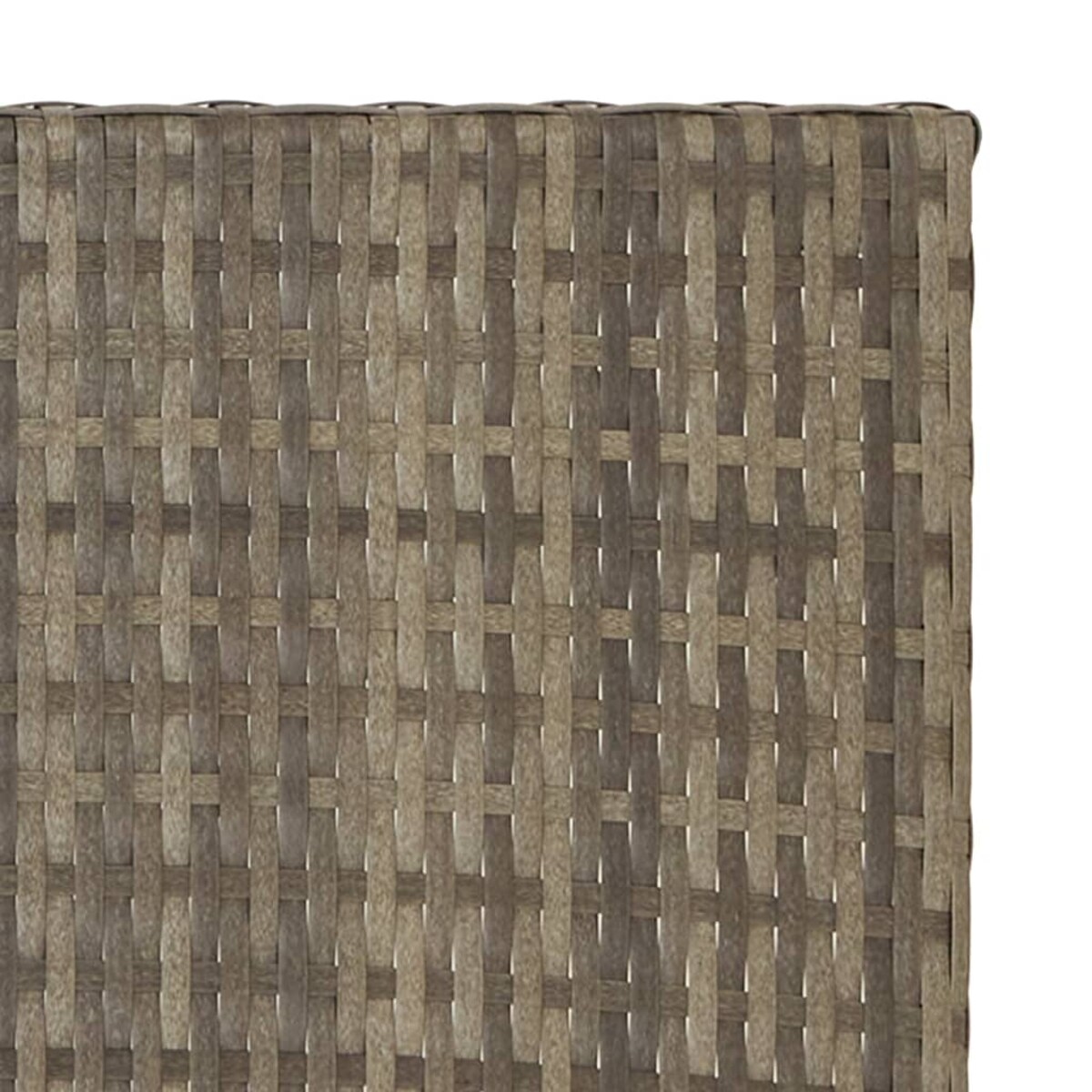 vidaXL Składany stolik, szary, 45x35x32 cm, polirattan