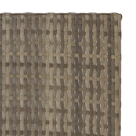 vidaXL Składany stolik, szary, 45x35x32 cm, polirattan