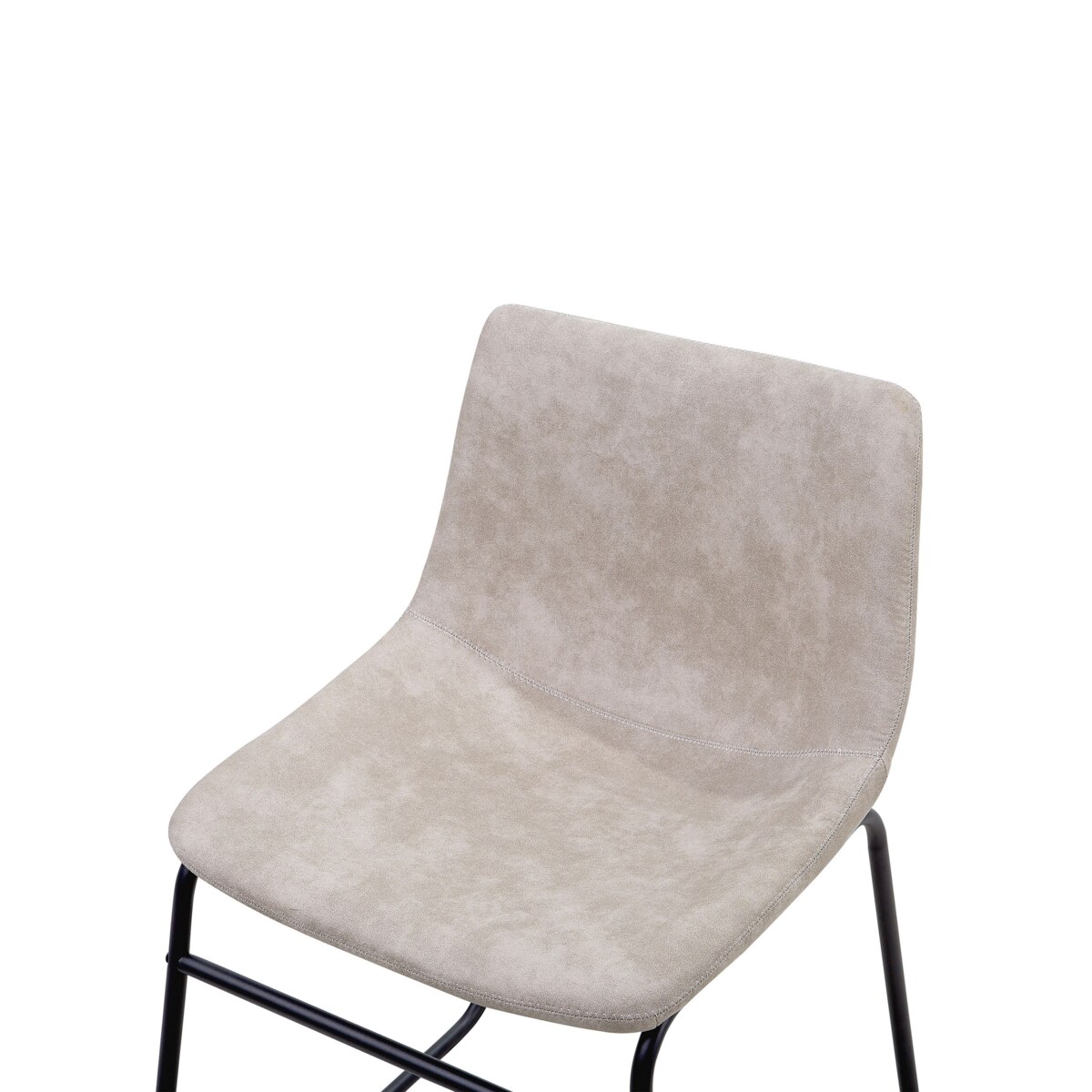 Zestaw 2 krzeseł do jadalni beżowy BATAVIA