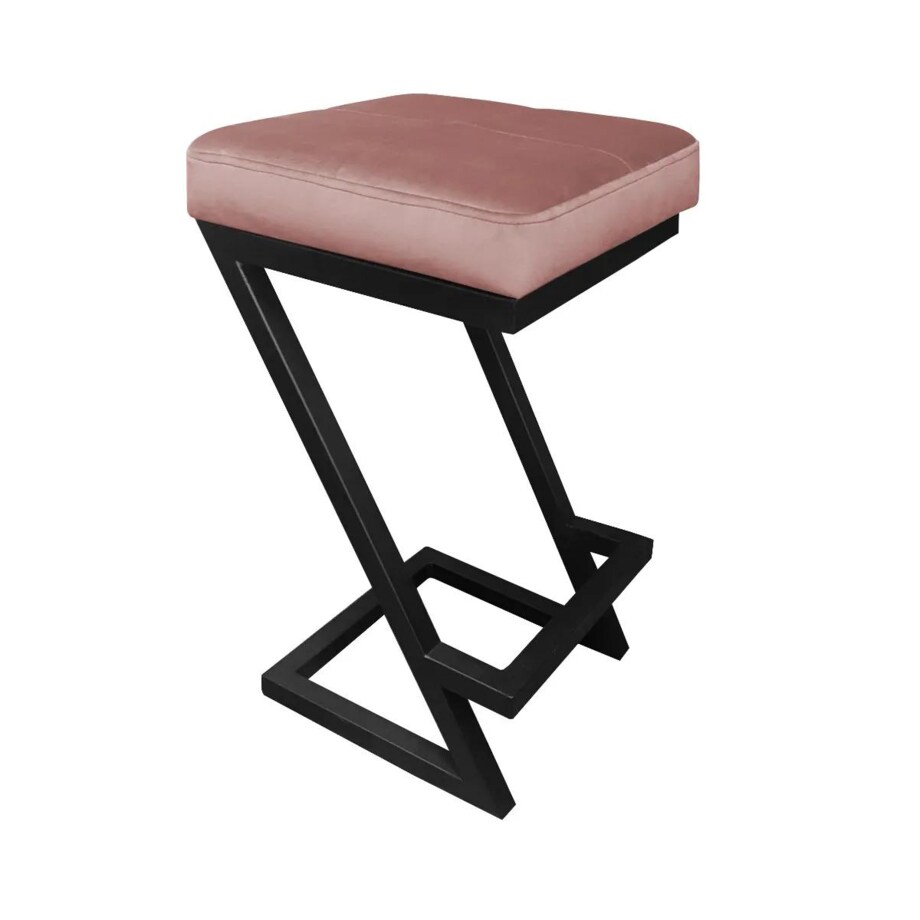 Hoker niski ZAZU VELVET różowy