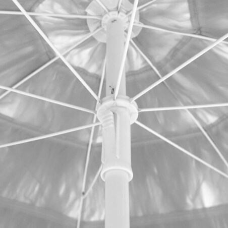 vidaXL Parasol plażowy w hawajskim stylu, biały, 300 cm
