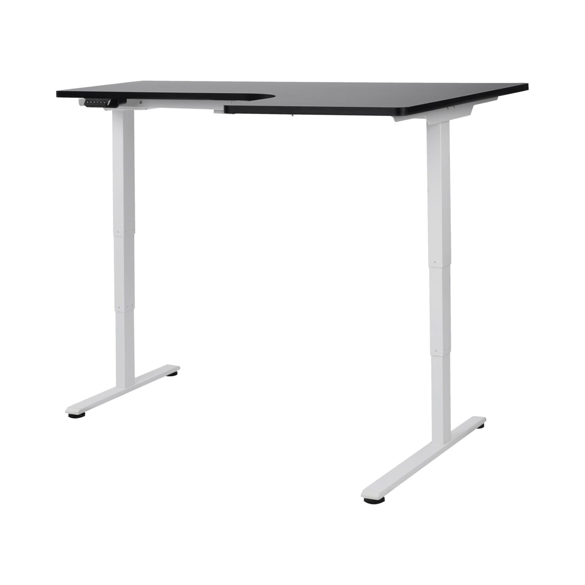 Biurko regulowane Elektryczny Prawostronny Czarny DESTINES