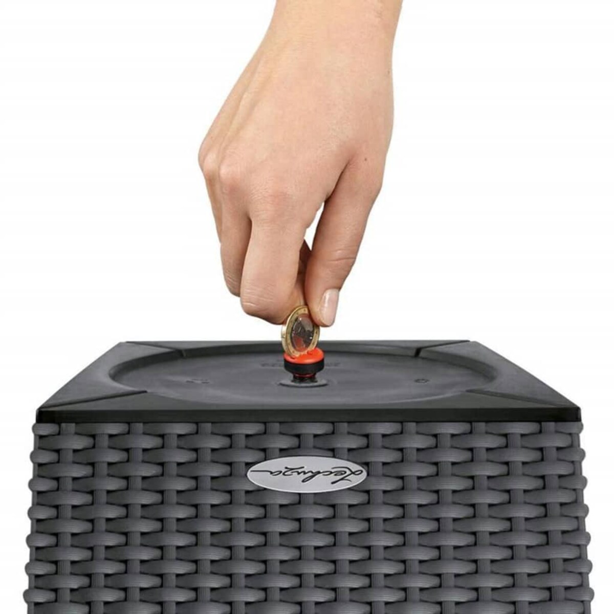 LECHUZA Doniczka CUBICO Cottage 40 ALL-IN-ONE, kolor granitu