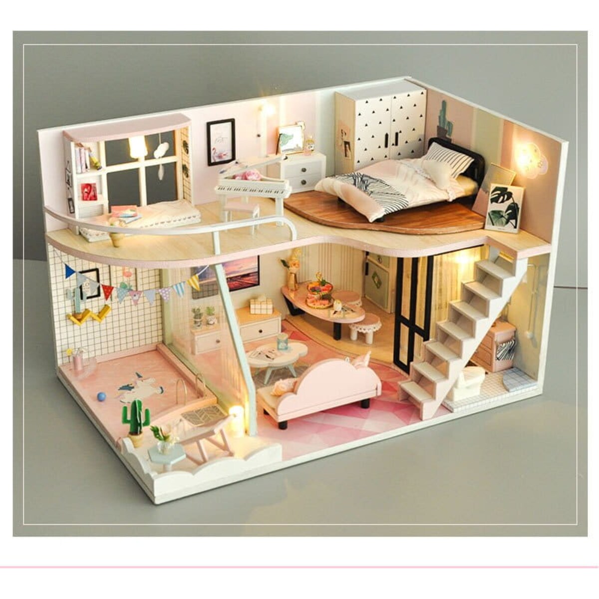 Miniaturowy domek - Słoneczne wakacje