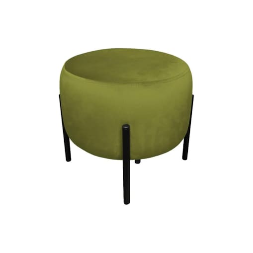 Pufa WILFRED BL VELVET oliwkowa