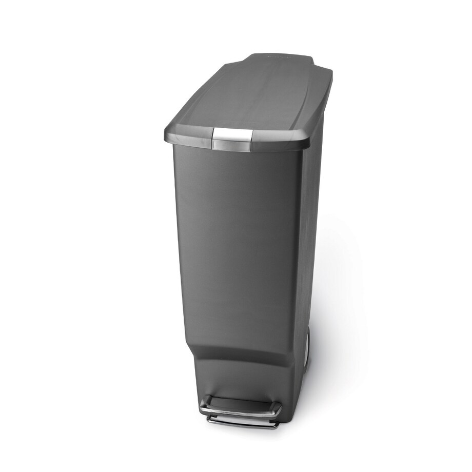 Kosz na śmieci 40L pedałowy SLIM - szary / simplehuman