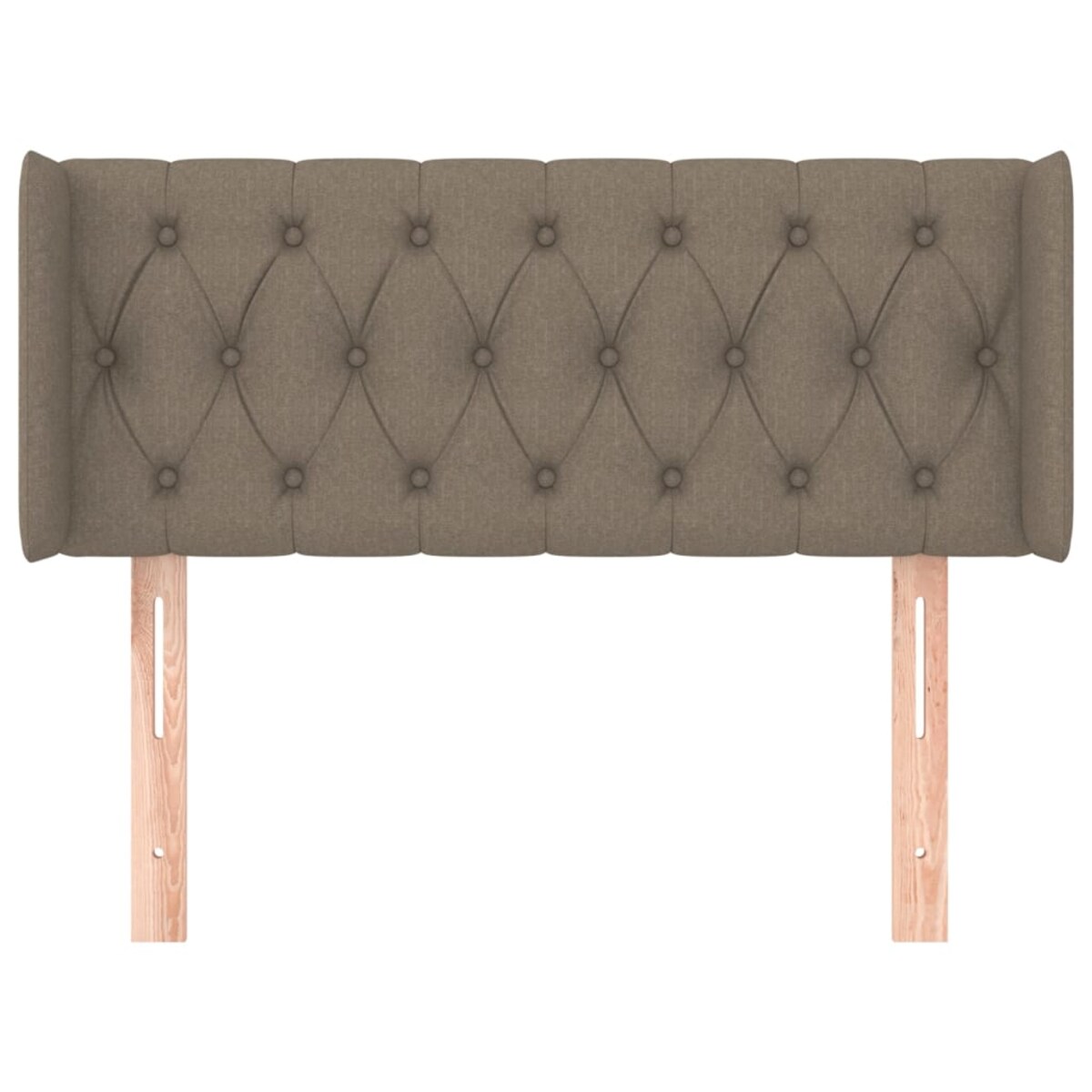 vidaXL Zagłówek uszak, taupe, 103x16x78/88 cm, tkanina