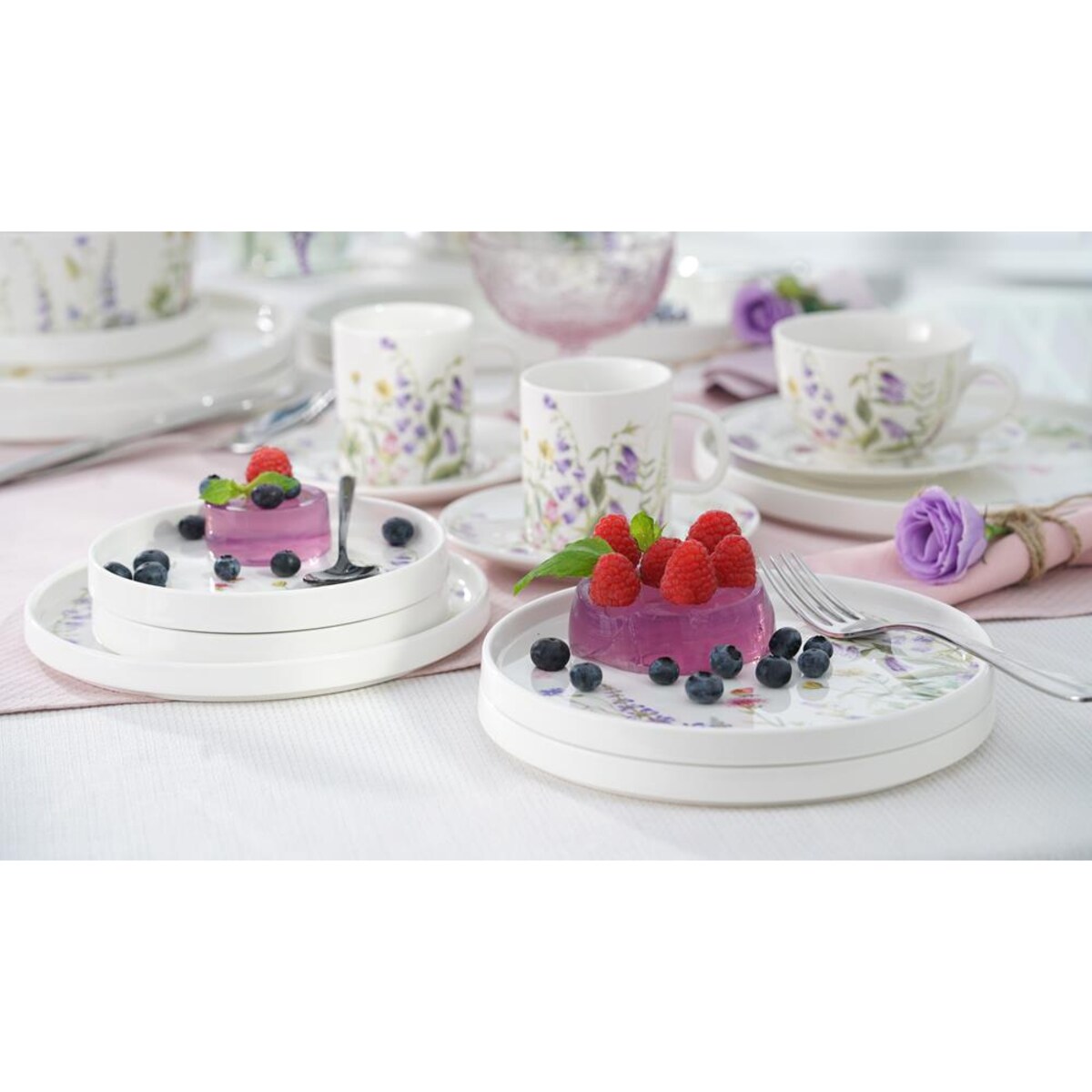 VILLA ITALIA Filiżanka do kawy porcelanowa 180 ml VIOLA