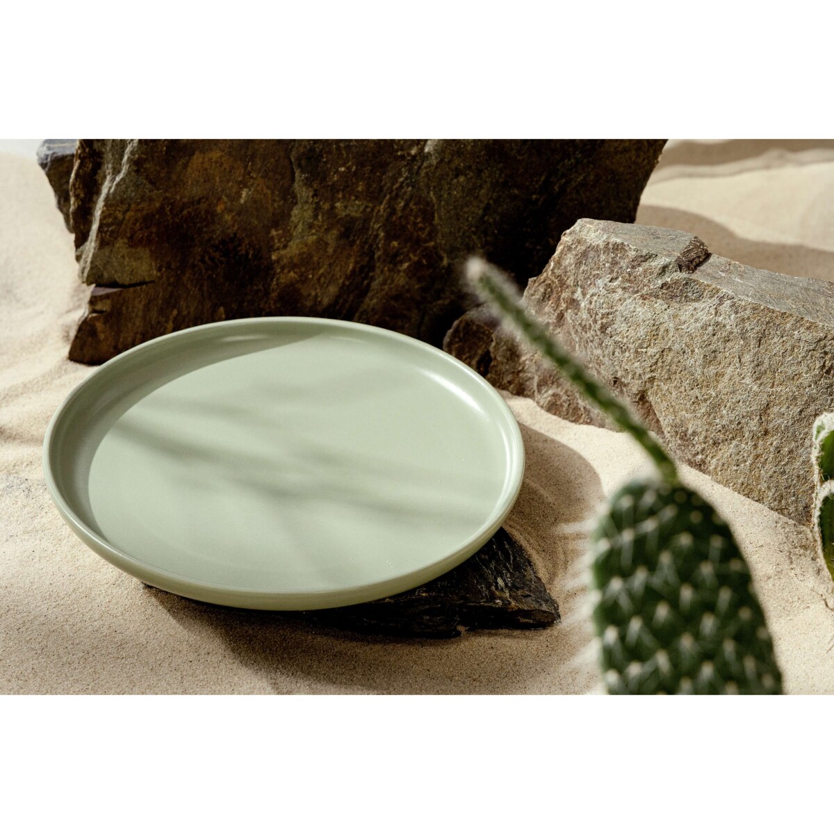 Konsimo VICTO Talerz deserowy 6szt., pistacjowy