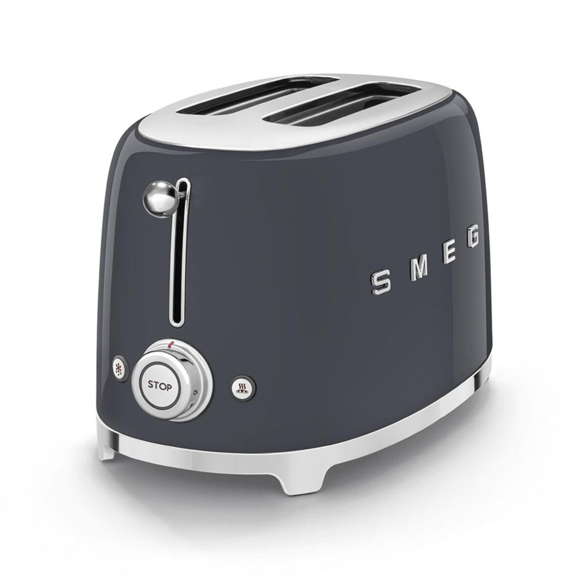Toster elektryczny na 2 kromki szary 50's Style, SMEG