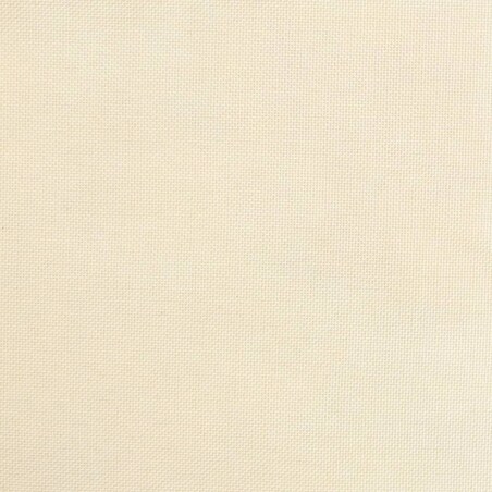 vidaXL Fotel bujany z podnóżkiem, kremowy, obity tkaniną