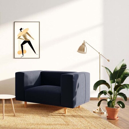 Kukumo fotel Granatowy