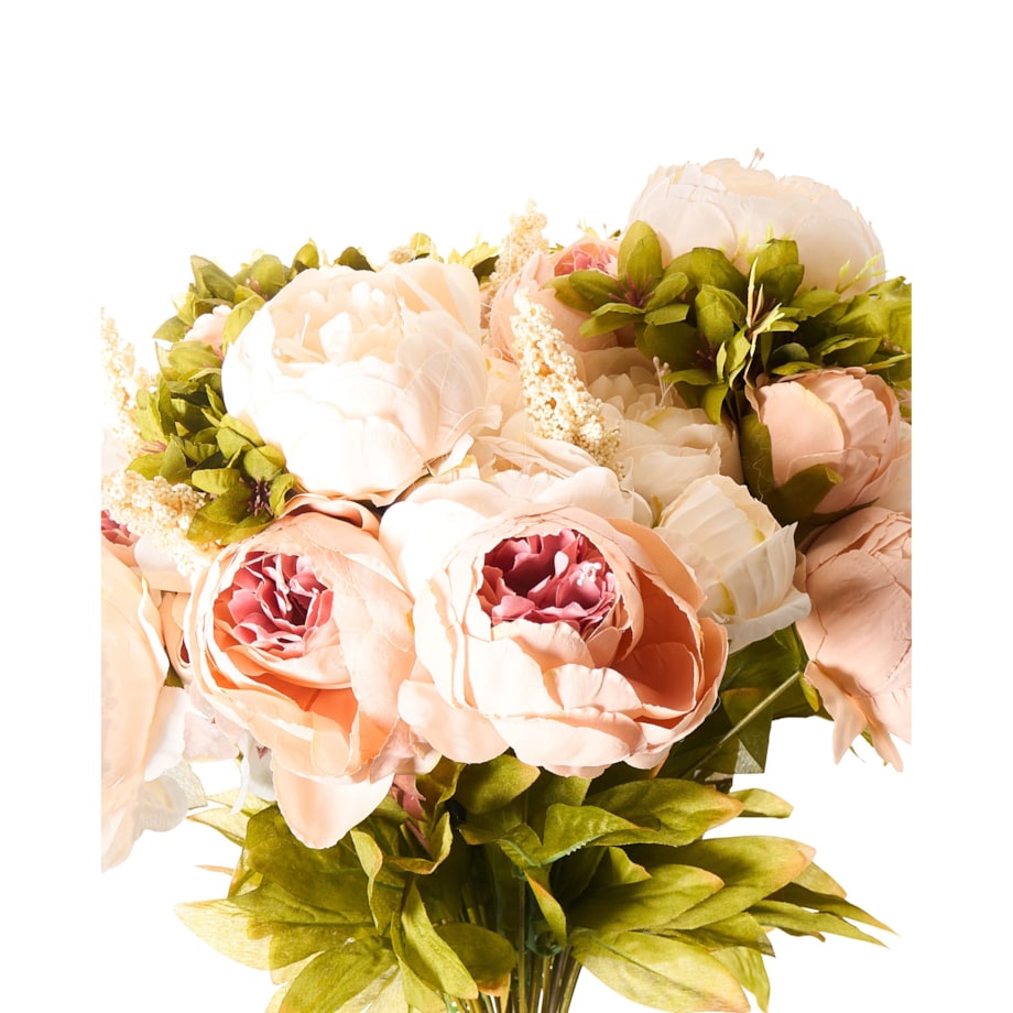 Bukiet sztucznych kwiatów RAPOSA 45 cm Pastelowy róż