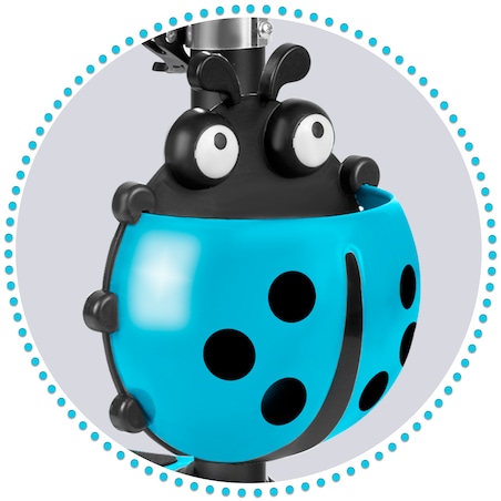 Hulajnoga trójkołowa balansowa dla dzieci 3w1 Ricokids Buggy niebieska