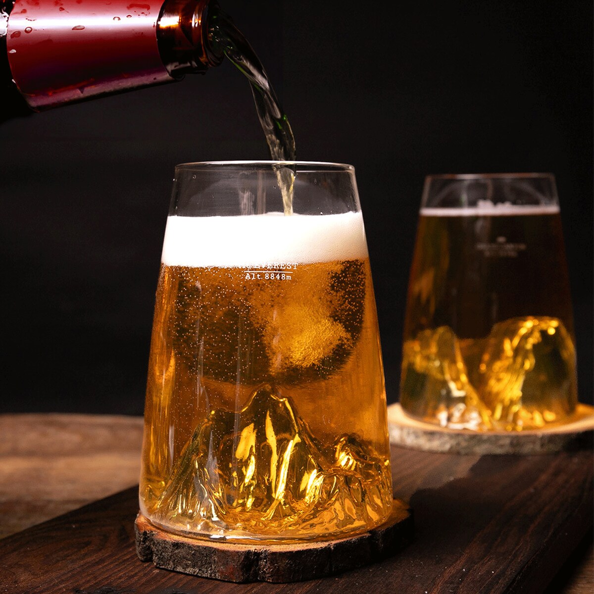 Szklanka Long Drink - Topographic - Mount Everest