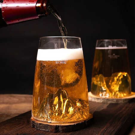 Szklanka Long Drink - Topographic - Mount Everest