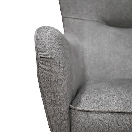 Fotel nowoczesny Romeo - szary - 82cm x 113cm x 94cm