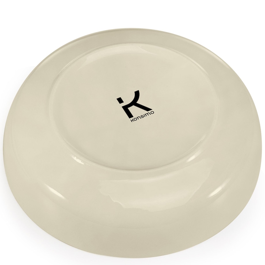 KONSIMO VICTO Zestaw talerzy głębokich dla 6 osób (6 elementów) beżowy