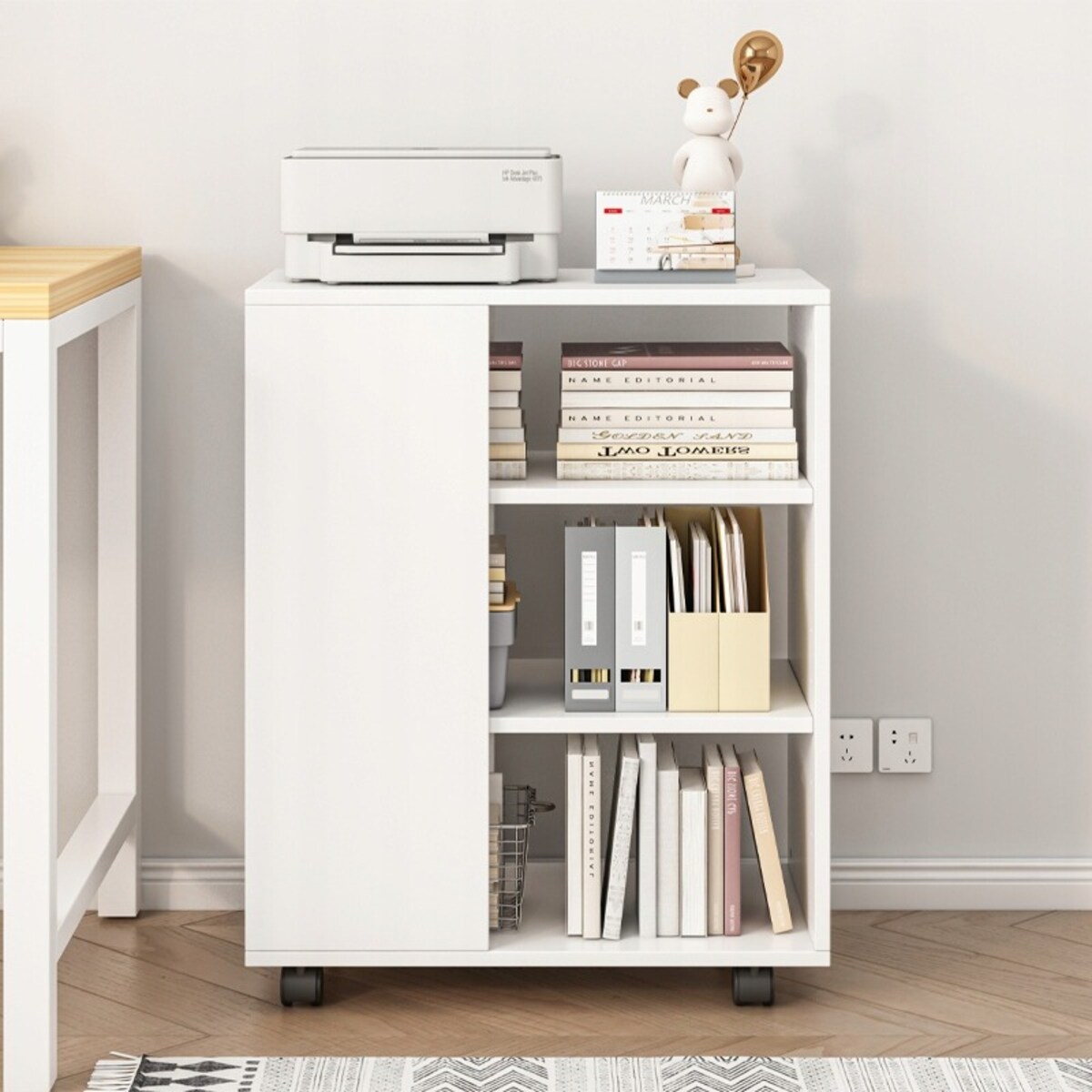 Stolik szafka stojąca stojak na drukarkę regał półka loft nowoczesna 60 cm