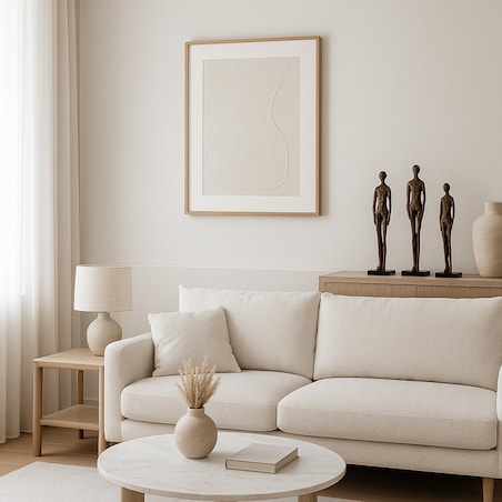 ZESTAW TRZECH FIGUREK DEKORACYJNYCH CHRISTIANO MIEDZIANE