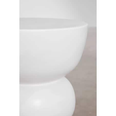 Okrągły stolik pomocniczy Ø35 cm z ceramiki Tiyi