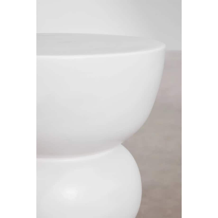 Okrągły stolik pomocniczy Ø35 cm z ceramiki Tiyi