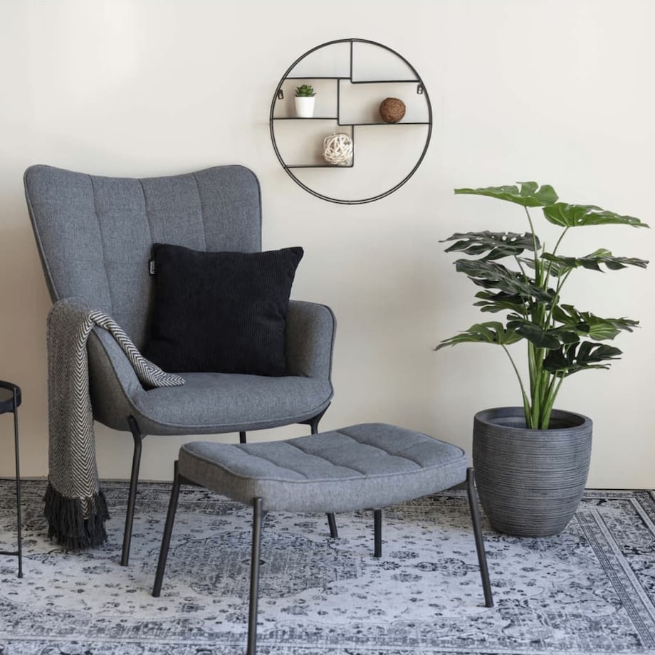 House Nordic Półka Sophie, czarna stal