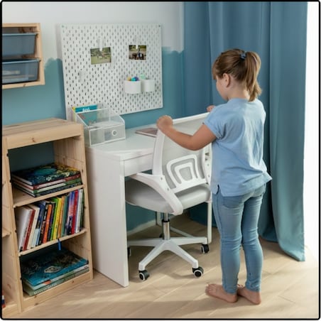 Krzesło biurowe fotel obrotowy Z30 regulowany ergonomiczny młodzieżowy