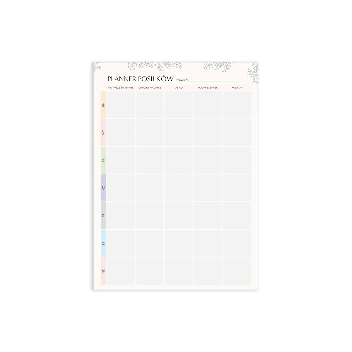 Plan Posiłków na Tydzień A4!