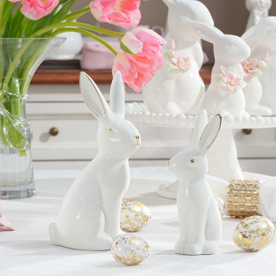 VILLA ITALIA Zajączek porcelanowy 17,5 cm MARCEL