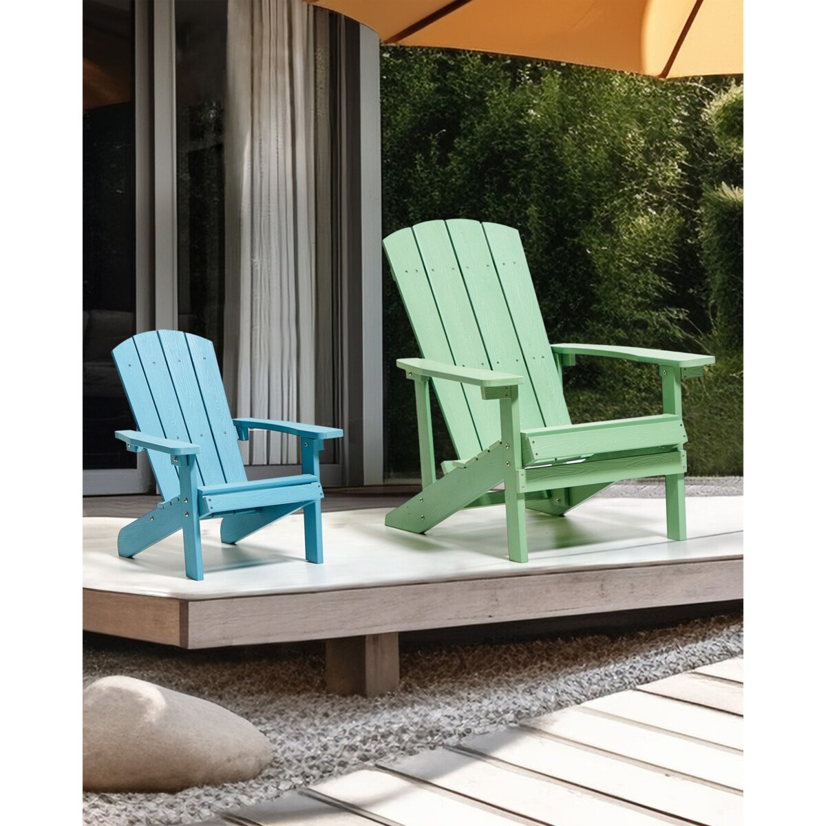 Krzesło dziecięce ADIRONDACK Błękitny