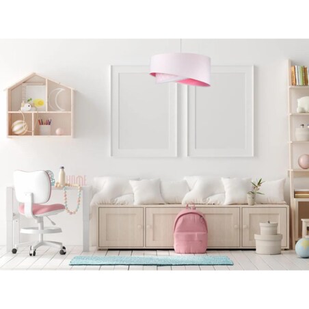 Lampa wisząca DREAMER biała/różowa