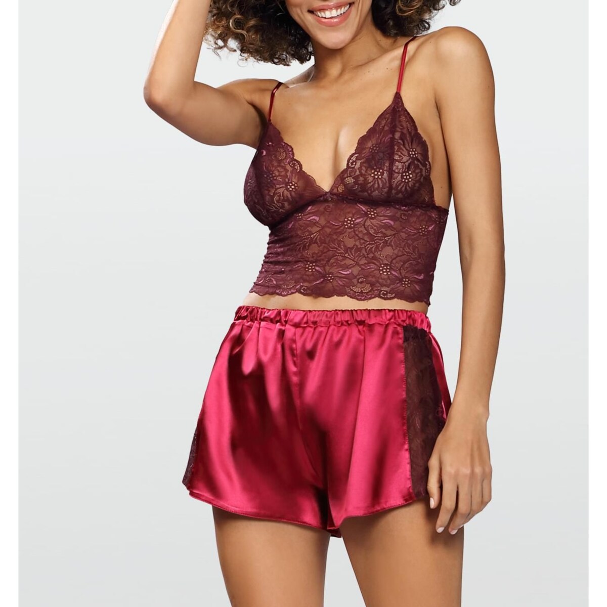 Komplet Patty Bordo Bordo, XXL