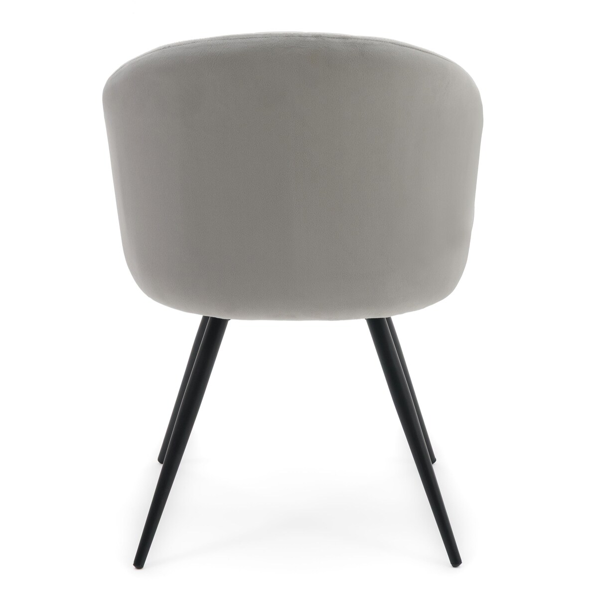 Krzesło tapicerowane obrotowe welurowe do salonu MODENA jasnoszare