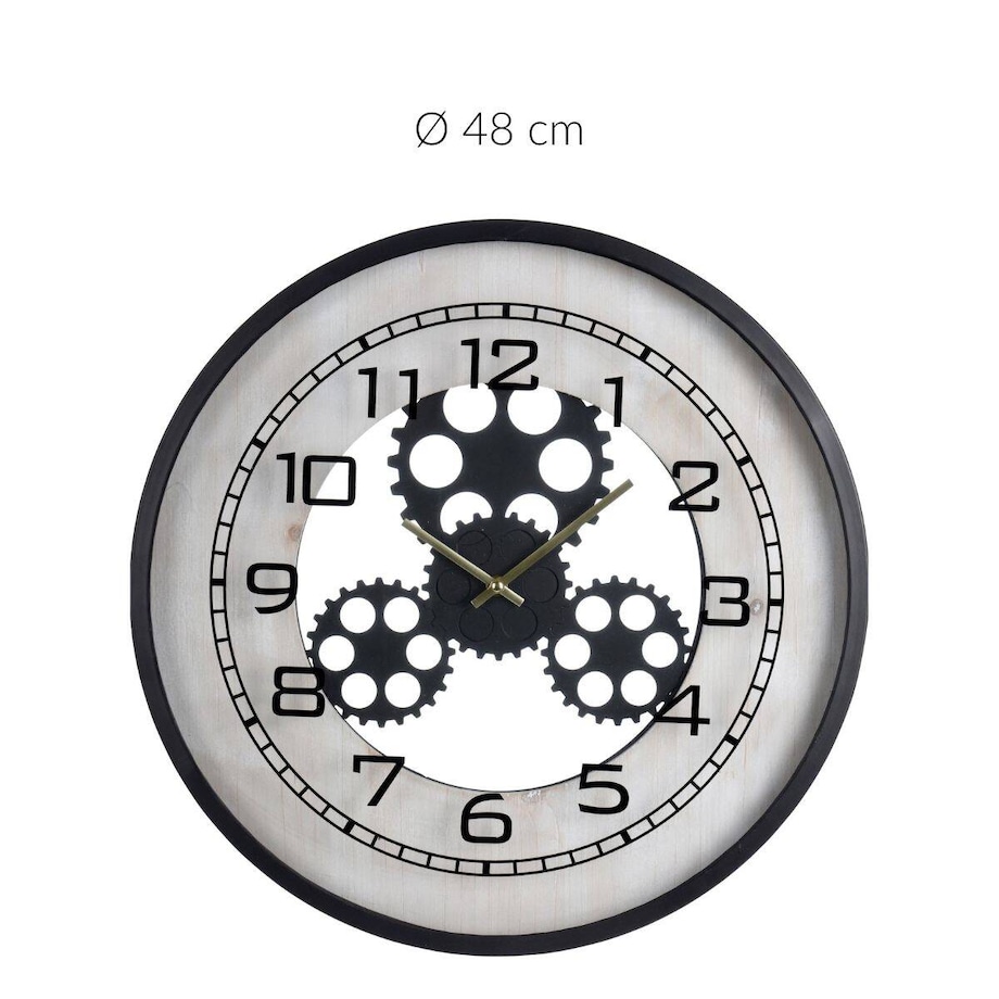 Zegar ścienny z mechanizmem zegara, 48 cm