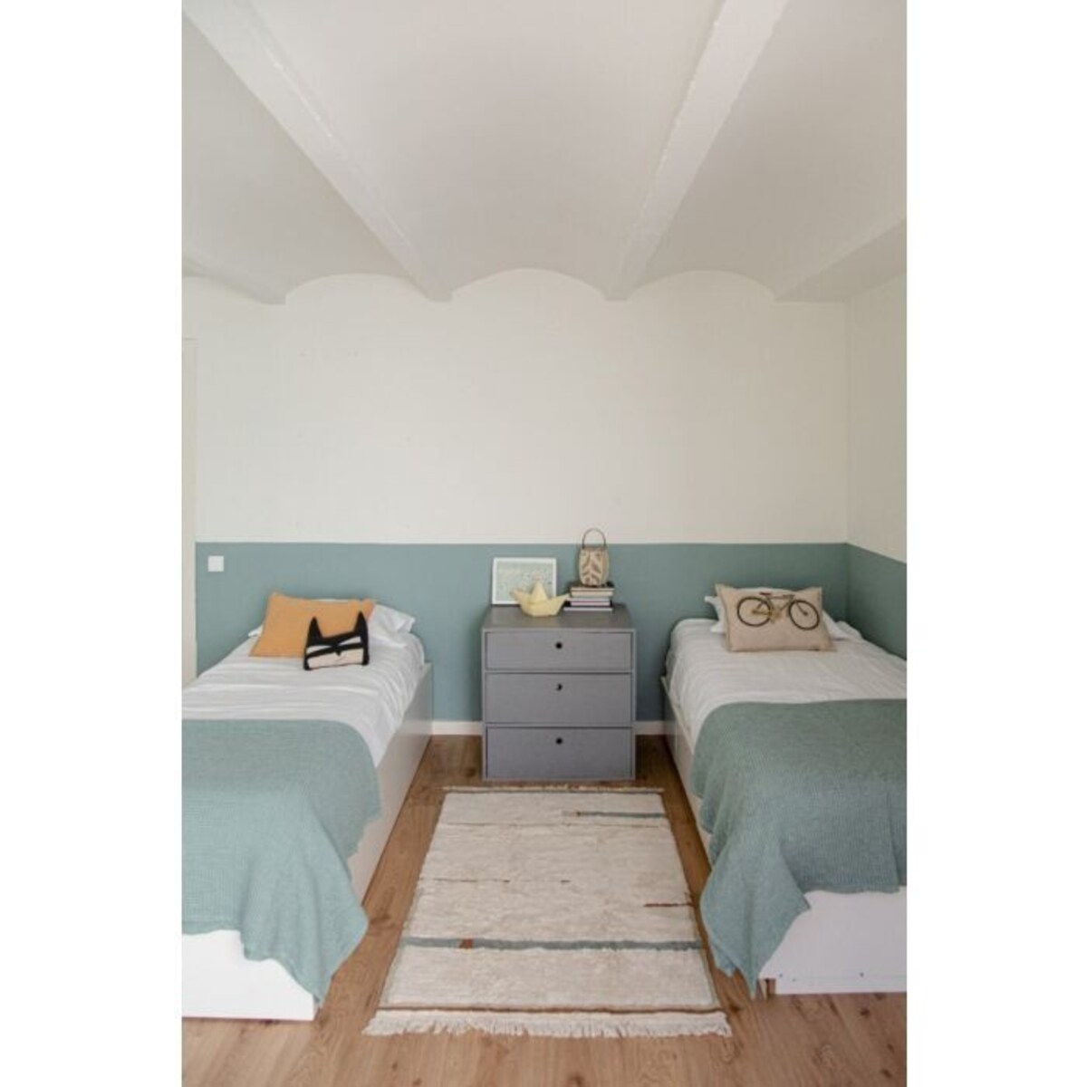 Dywan Bawełniany Lanes Vintage Blue XS 90x130cm Lorena Canals