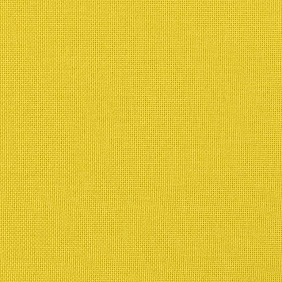 vidaXL Fotel, musztardowy, obity tkaniną