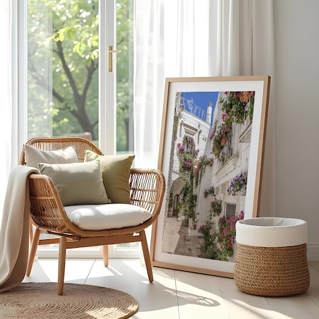 plakat uliczka cisternino apulia 50x70