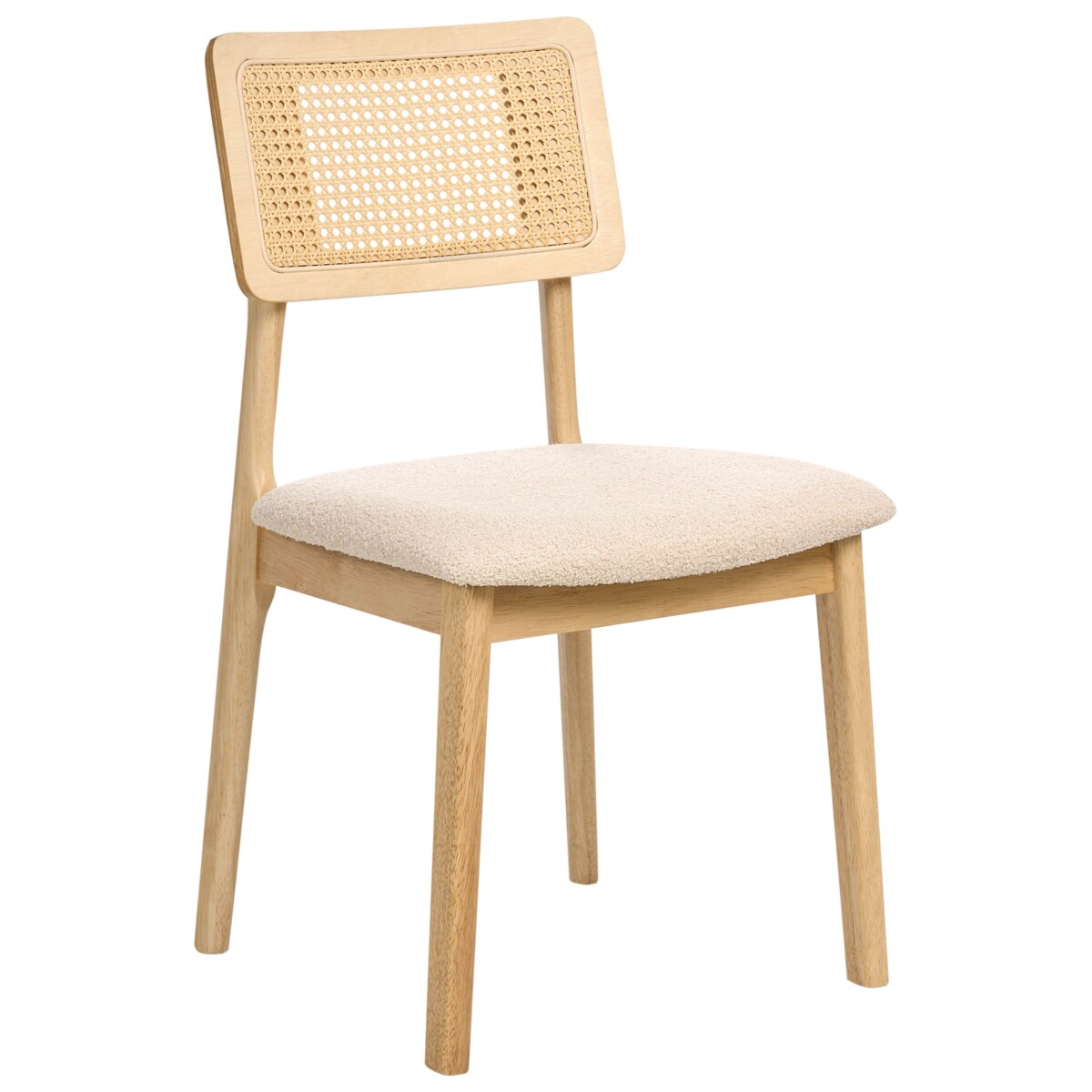 Zestaw 2 krzeseł do jadalni EMBAR Drewno Jasnobrązowy