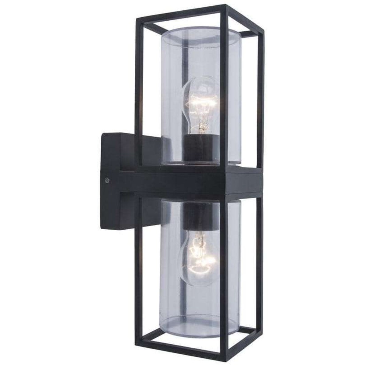 Elewacyjna LAMPA ogrodowa FLAIR 5288804012 Lutec zewnętrzna OPRAWA ścienna outdoor IP44 czarna przezroczysta